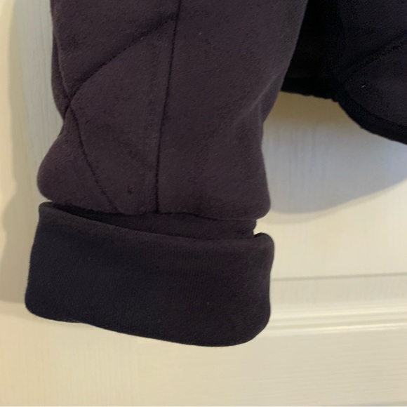 Lululemon athletica quilted or nylon reversable bomber style jacket. NAVY - Picture 2 of 16